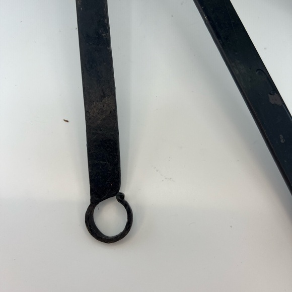 Set of 3 Antique Brass Copper Fireplace Pots with Long Iron Handle Dipper Scoop - Picture 4 of 17